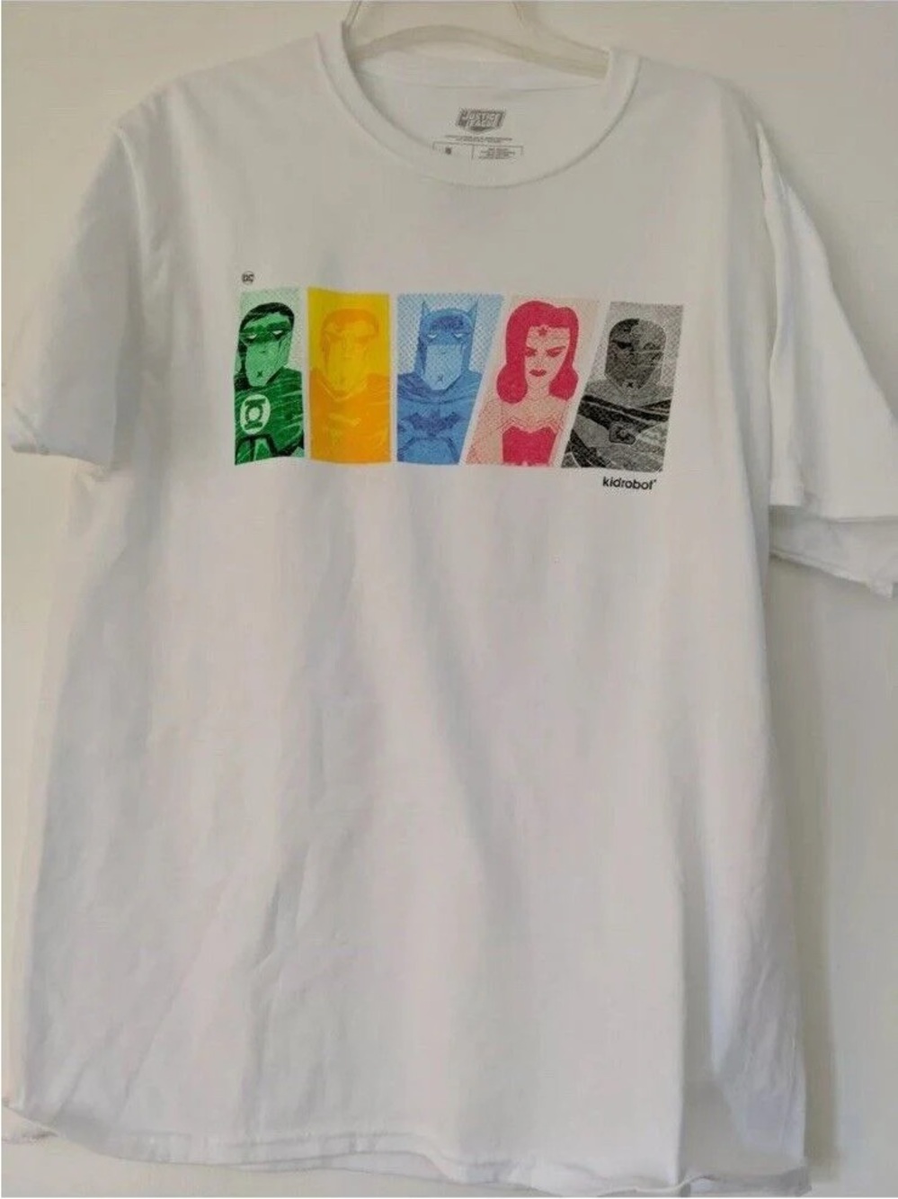 Justice League Kidrobot T-Shirt DC Heroes- Multicolor Print